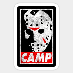 Camp Jason Voorhees Vintage Sticker